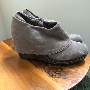 Suede Brown Dr. Scholls Booties